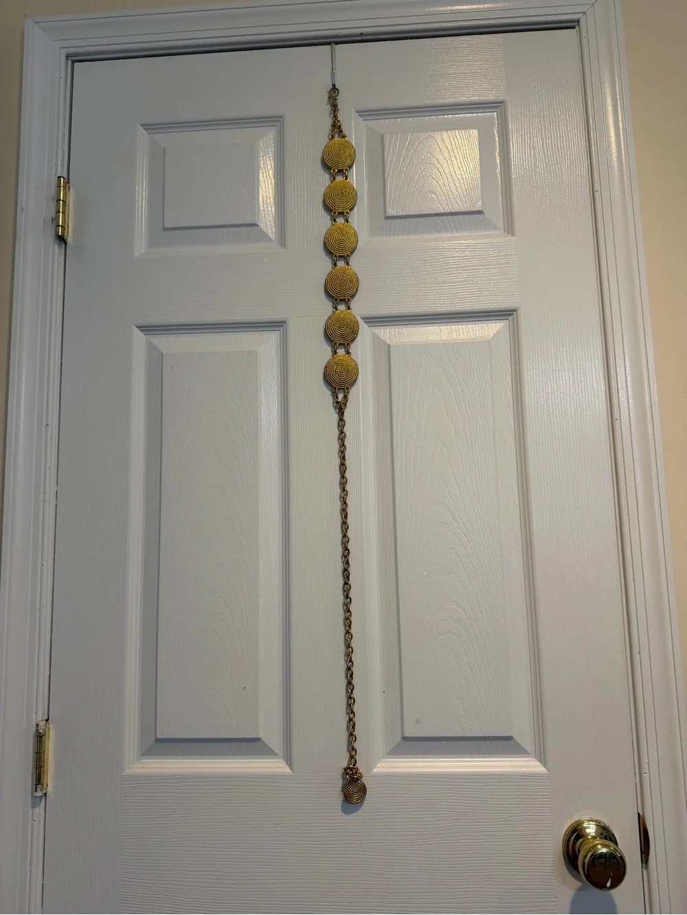 VTG Gold Metal Texture Accent Chain Belt Adjustable